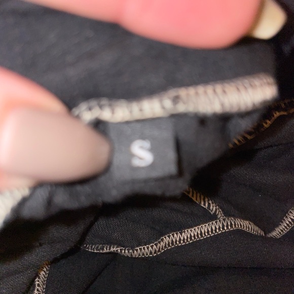 Black hemp Mama Trued side skit/cinch maxi skirt size - Picture 4 of 4